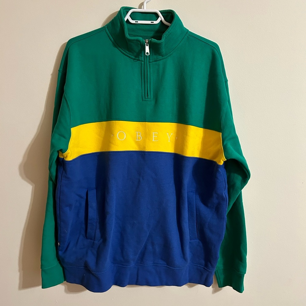 OBEY Half-Zip Sweater